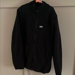 FIGS Zip Up Fleece Scrub Jacket